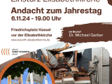 Andacht an der Elisabethkirche am 6.11.24 mit Bischof Dr. Gerber