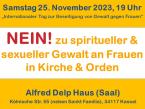 Frauenliturgie: NEIN zu spiritueller &amp; sexueller Gewalt an Frauen in Kirche und Orden