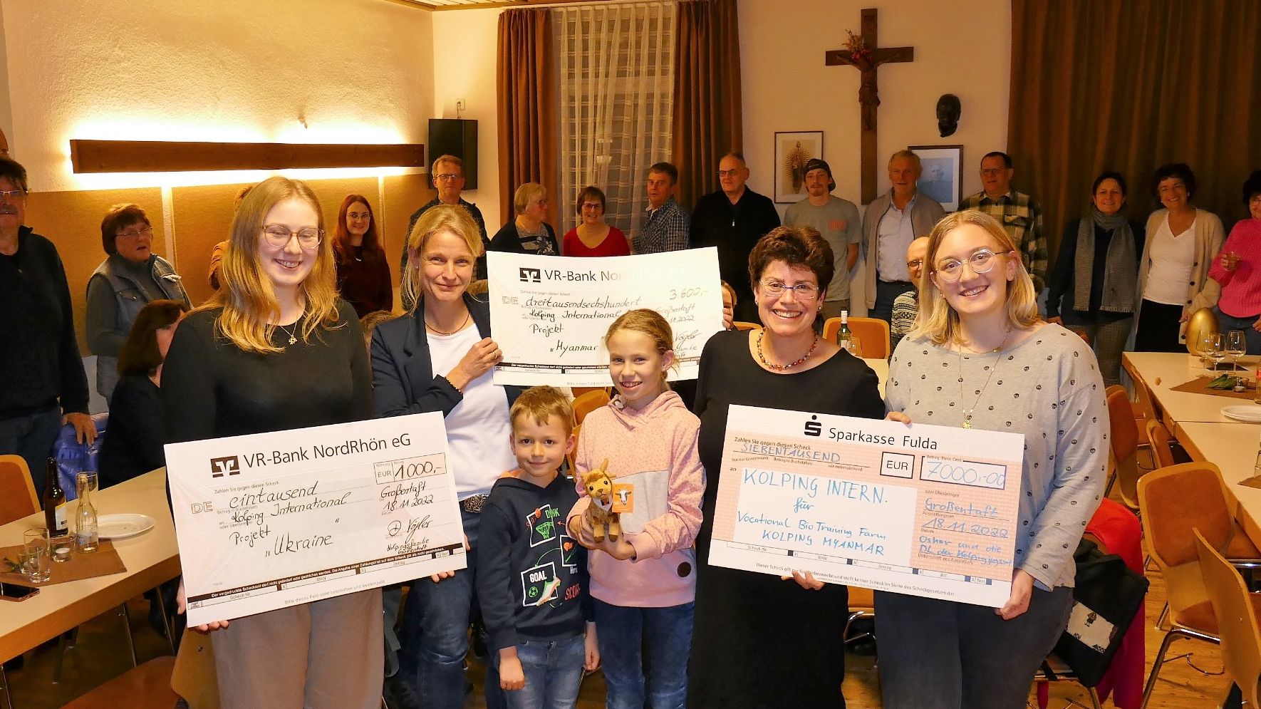 Kolpingfamilie Großentaft spendet für Myanmar und Ukraine