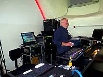 Tontechniker während der Veranstaltung