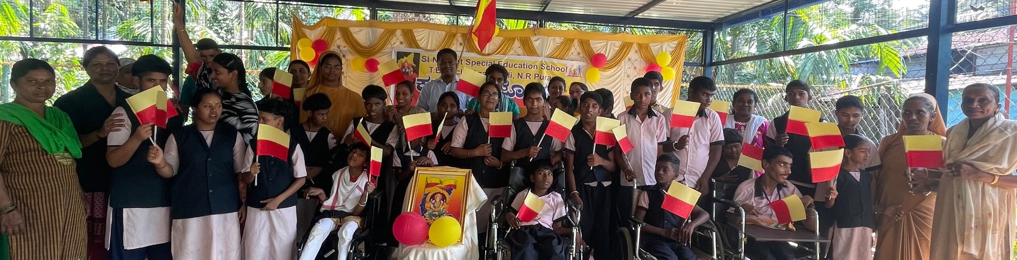 Dankebrief von Behinderte Schule, Indien