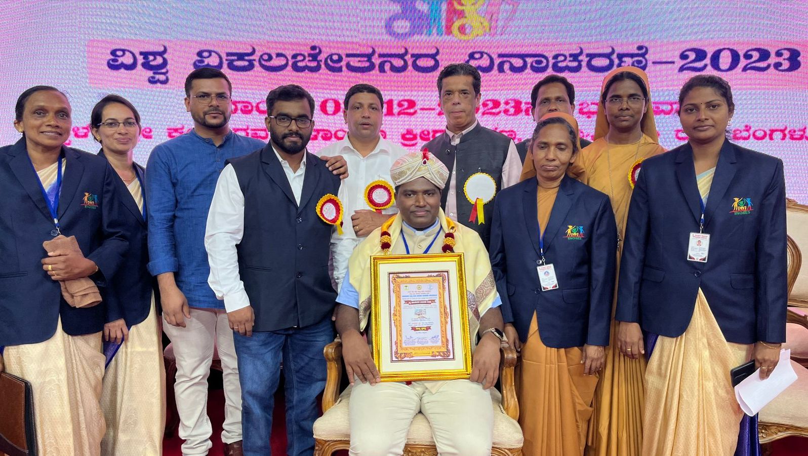 Dankebrief von Behinderte Schule, Indien