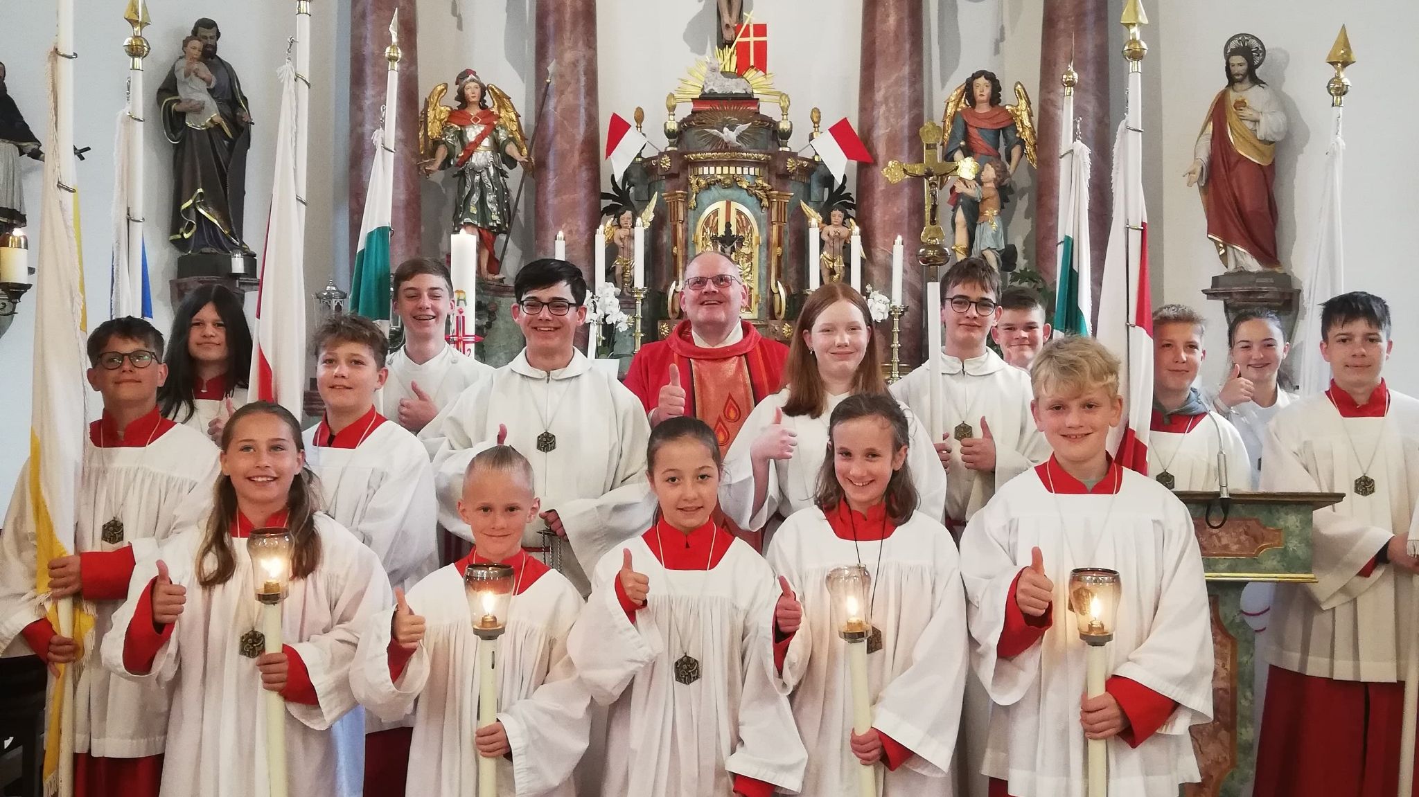 Ufhausen - Einführung neuer Ministranten