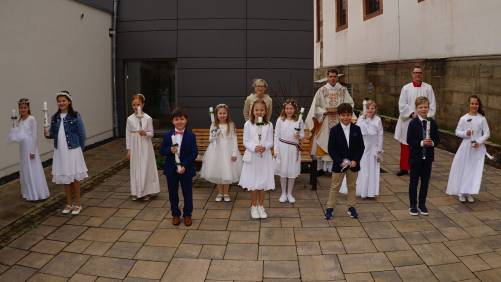 Erstkommunionkinder Eiterfeld 11.04.2021