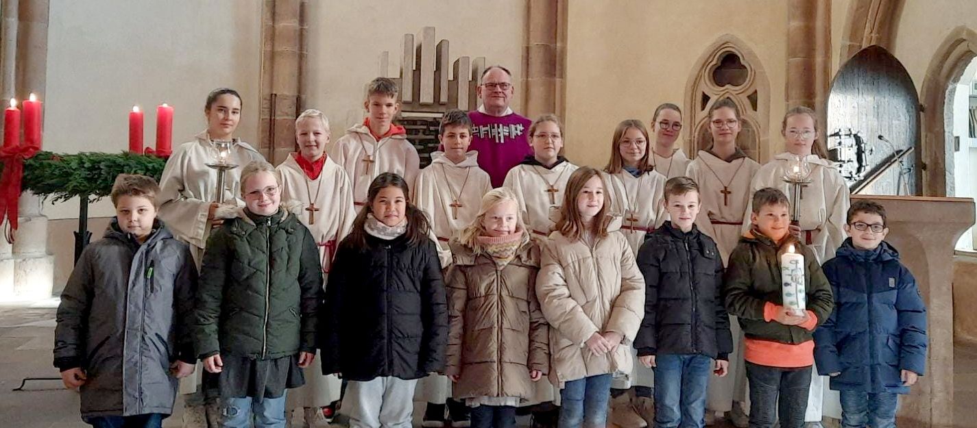 Vorstellung Kommunionkinder Rasdorf