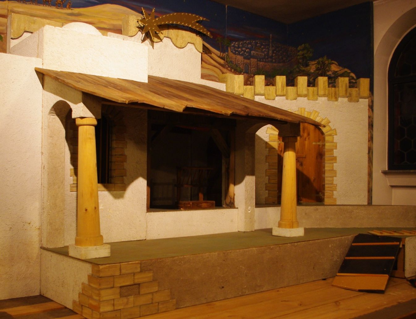 Bericht und Bilddokumentation Krippenaufbau Bad Salzschlirf