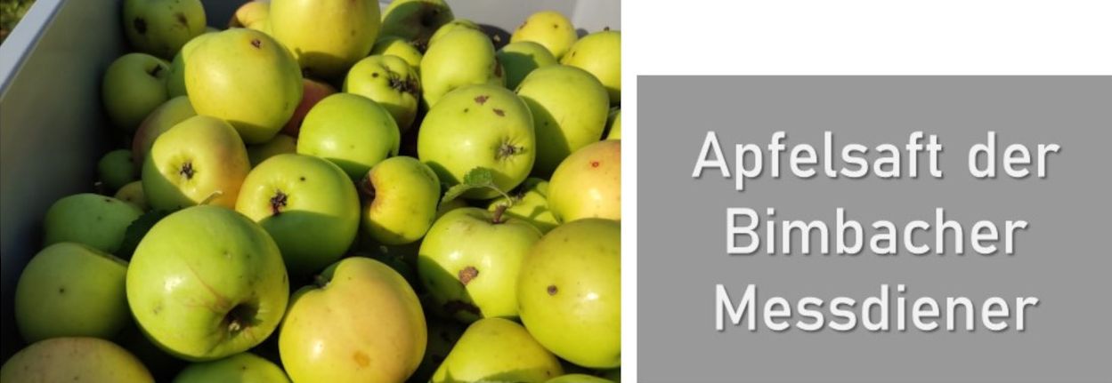 Apfelernte im Bimbacher Pfarrgarten