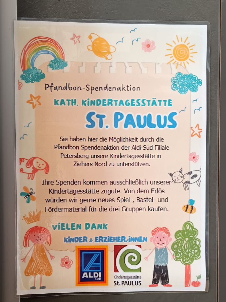 Pfandbon Spendenaktion