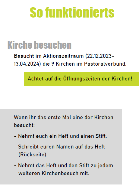 Kirchenerkundungstour